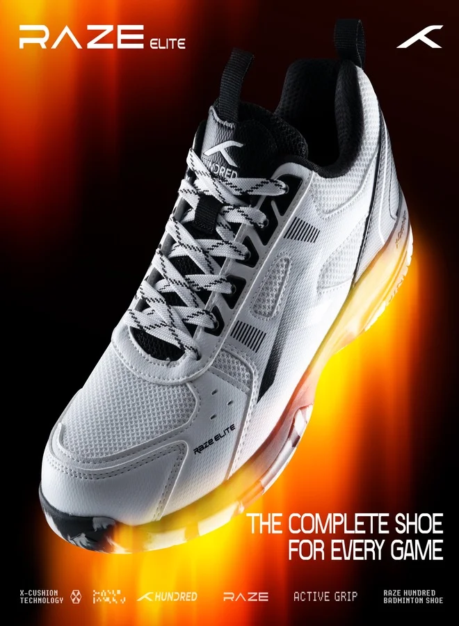 هندرد HUNDRED Raze Elite Unisex Badminton Shoes